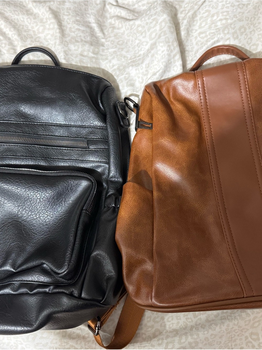Faux Leather Backpack Bundle
